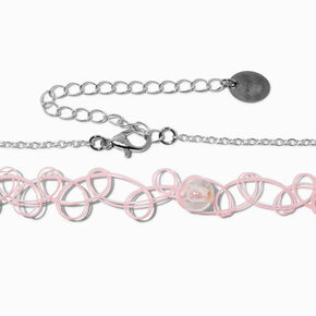 Pastel Daisy Choker Necklaces - 2 Pack,