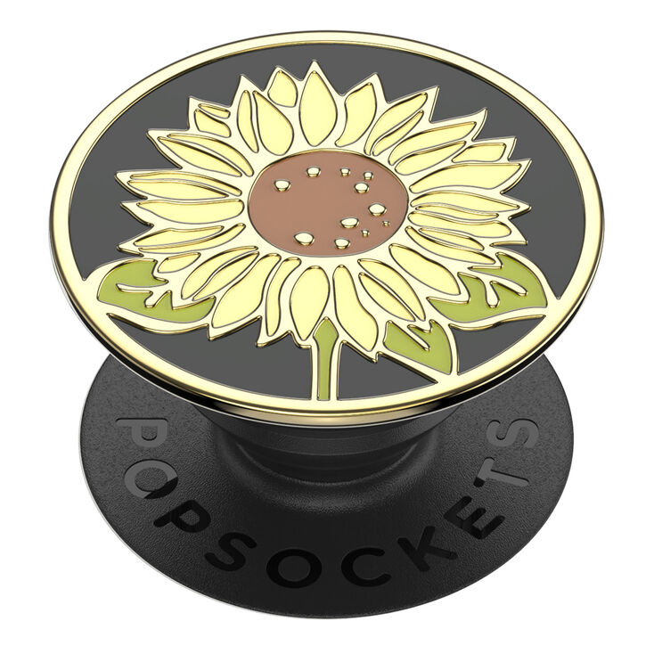 PopSockets&reg; PopGrip - Enamel Sunflower,