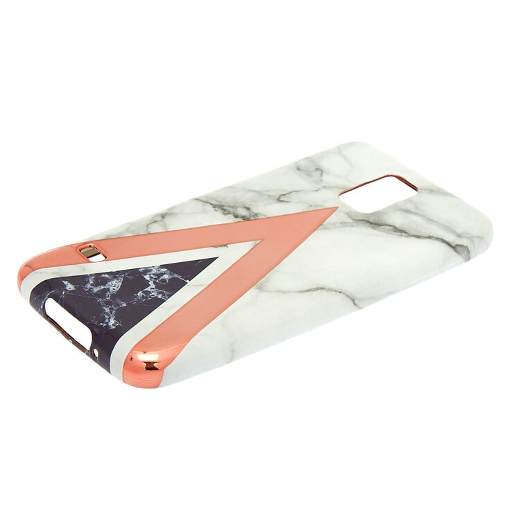 Coque de portable g&eacute;om&eacute;trique effet marbr&eacute; - Compatible avec Samsung Galaxy&nbsp;S5,