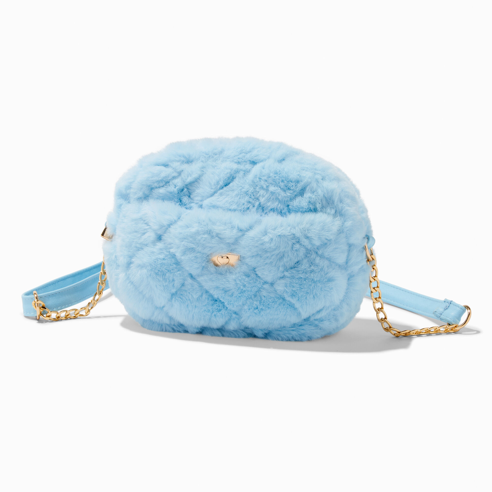 Blue fluffy on sale bag