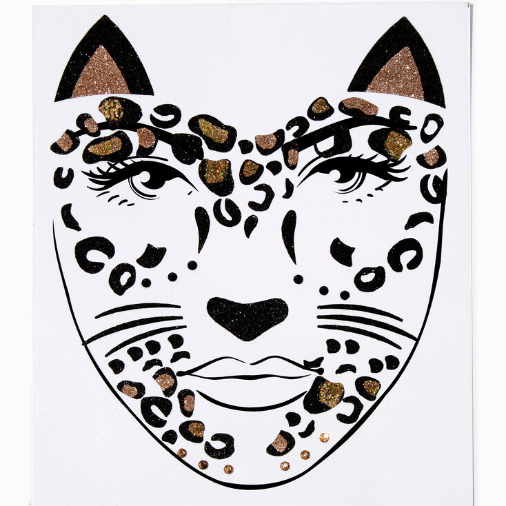 Leopard Cat Face Stickers,