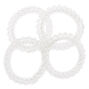 Spiral Hair Ties - Clear, 4 Pack,
