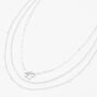 Silver Star Toggle Multi Strand Necklace,