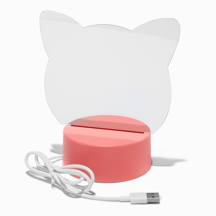Cat-Shaped Light-Up Dry Erase Board,