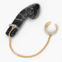 Manchettes d&rsquo;oreilles pierres &agrave; paillettes couleur dor&eacute;e - Compatible avec les AirPods&reg;de Apple,
