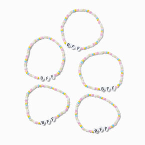 Best Friends Microbeads &#39;&#39;BFF&#39;&#39; Stretch Bracelets - 5 Pack,