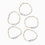 Best Friends Microbeads &#39;&#39;BFF&#39;&#39; Stretch Bracelets - 5 Pack,