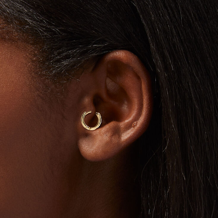 Mixed Metal 18G Embellished Hoop Targus Earring - 3 Pack,