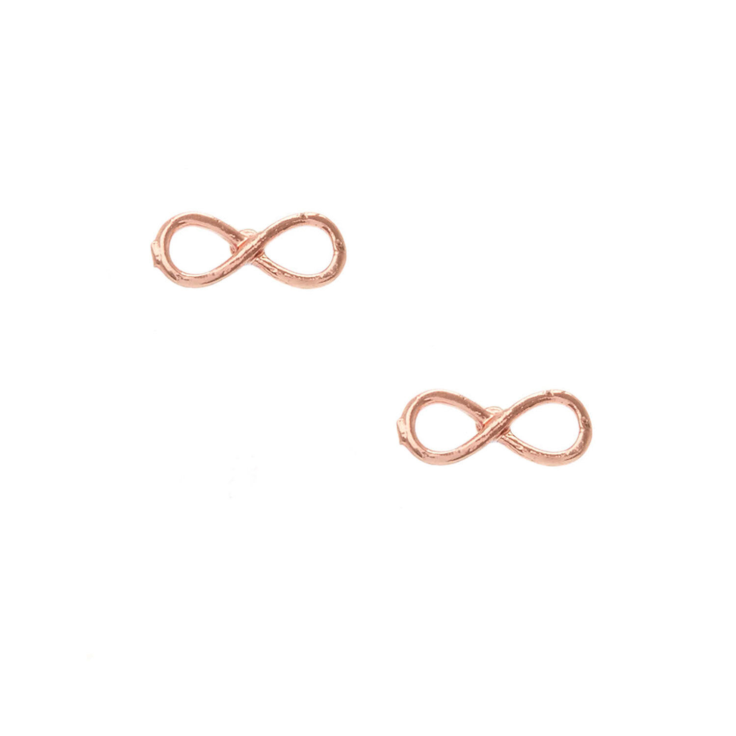 Infinity rose discount gold earrings