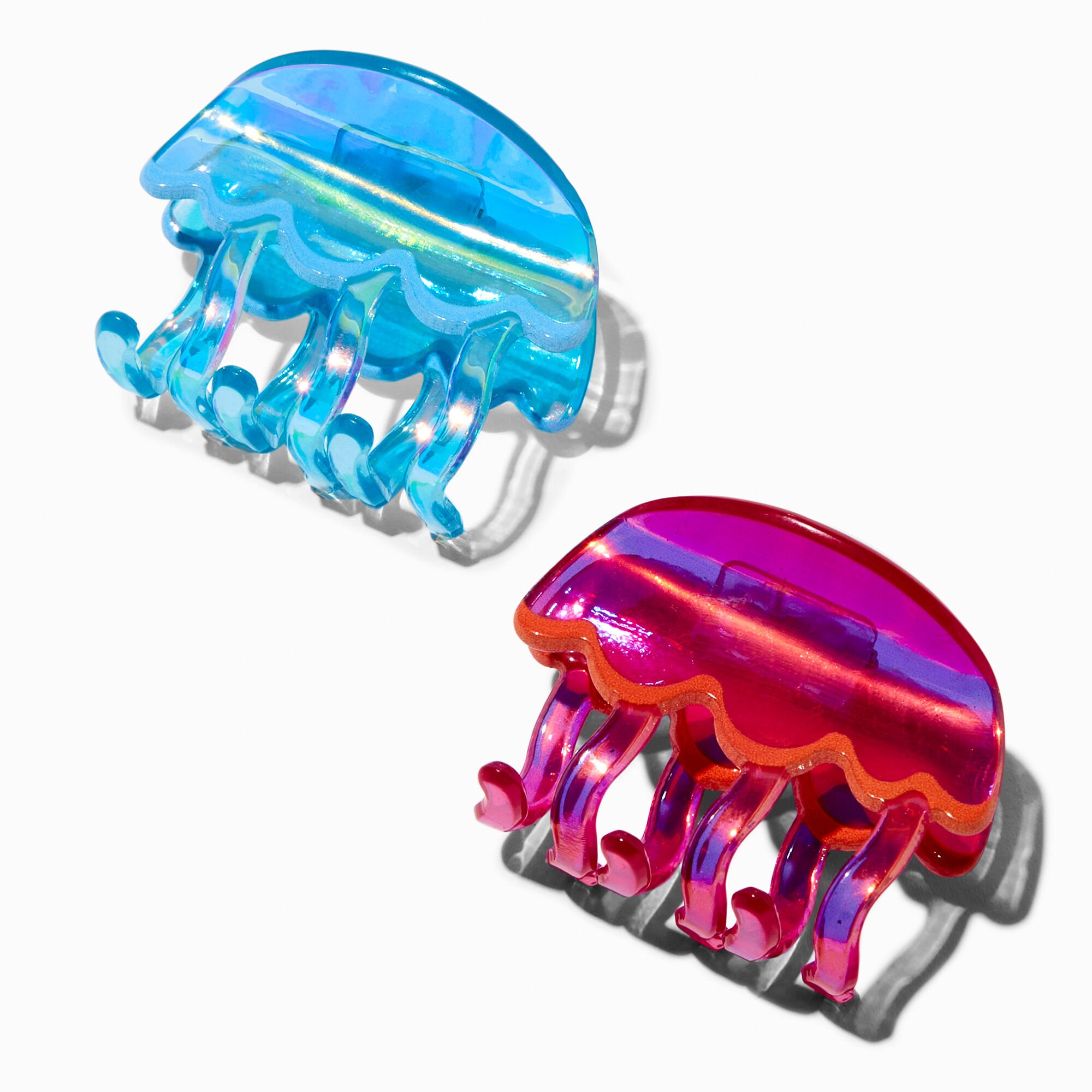 View Claires Purple Jellyfish Hair Claws 2 Pack Blue information