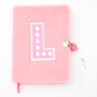 Giant Initial Furry Lock Diary - L,