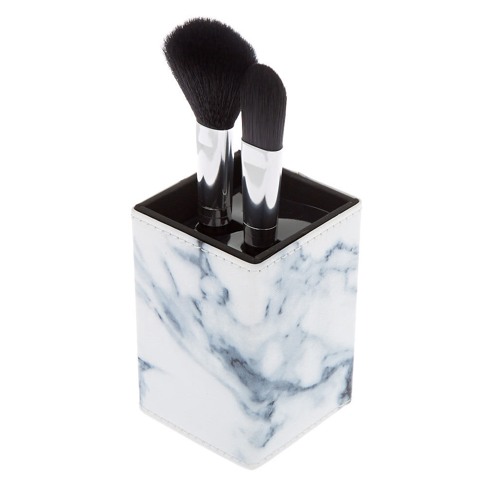Marble Makeup Brush Set - Black, 2 Pack,