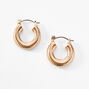 Gold 20MM Spiral Hoop Earrings,