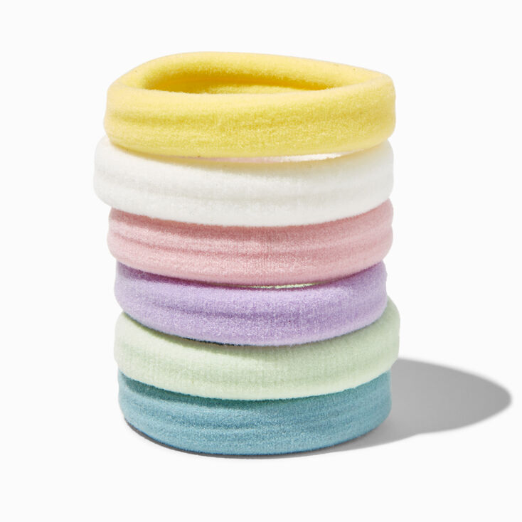 Pastel Full Hair XL Rolled Hair Ties - 6 Pack,