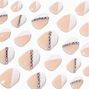 Geometric Gem French Tip Stiletto Press On Vegan Faux Nail Set - 24 Pack,