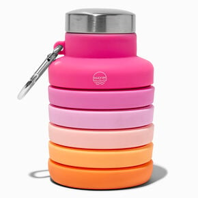 Collapsible Pink Ombre Water Bottle,