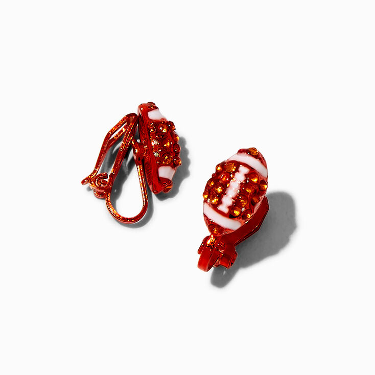 Clous d&#39;oreilles &agrave; clip football,