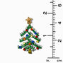 Gemstone Christmas Tree 1.5&quot; Drop Earrings,
