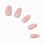 Glitter Butterfly Stiletto Vegan Faux Nail Set - 24 Pack,
