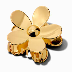 Gold-tone Flower Medium Hair Claw,