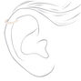 Sterling Silver 22G Pearl Helix Hoop Earring,
