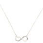 Silver-tone Crystal Infinity Pendant Necklace,