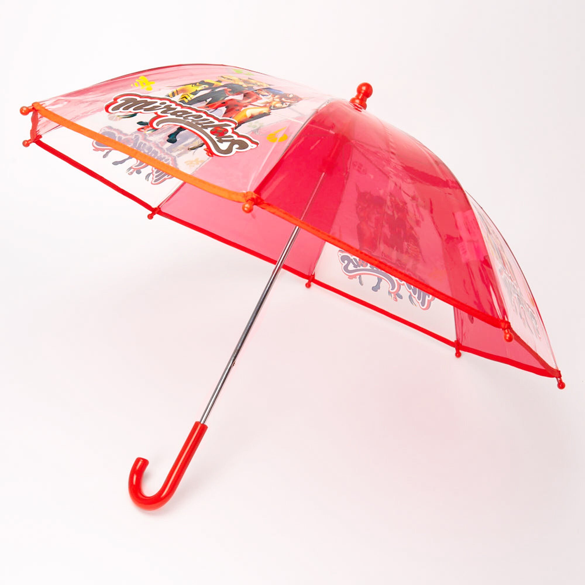 View Claires Miraculous Plastic Umbrella Red information