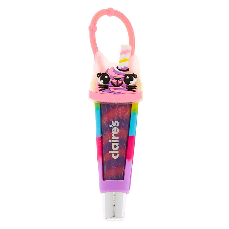 Claire's Tube de gloss motif chat frappuccino parfum vanille