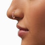 Anneau pour le nez en titane d&eacute;cor&eacute; 1,2&nbsp;mm couleur dor&eacute; rose,
