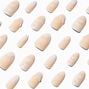 Silver Butterfly Pearl Stiletto Vegan Faux Nail Set - 24 Pack,