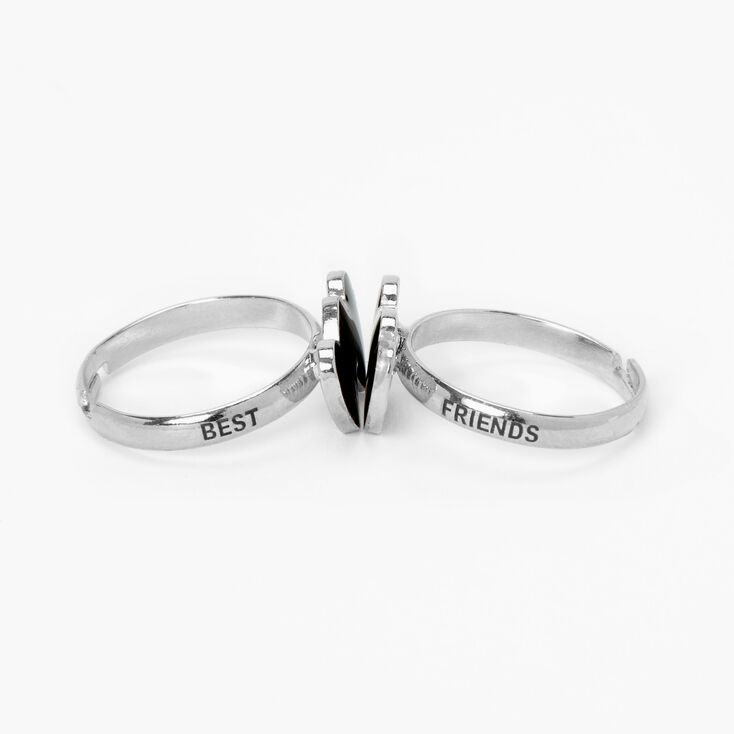 Best Friends Two Hearts Mood Rings - 2 Pack,