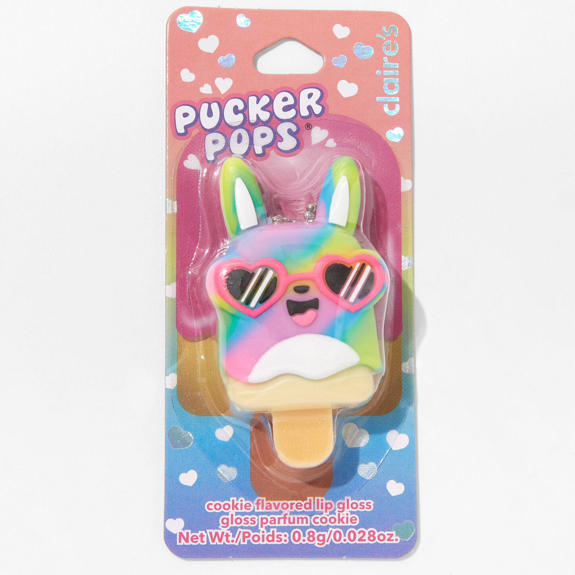 Pucker Pops® Rainbow Bunny Lip Gloss - Cookie,