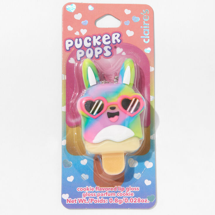 Pucker Pops&reg; Rainbow Bunny Lip Gloss - Cookie,