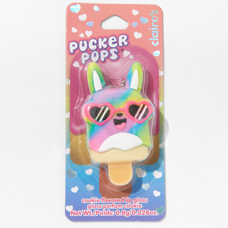 Pucker Pops&reg; Rainbow Bunny Lip Gloss - Cookie,