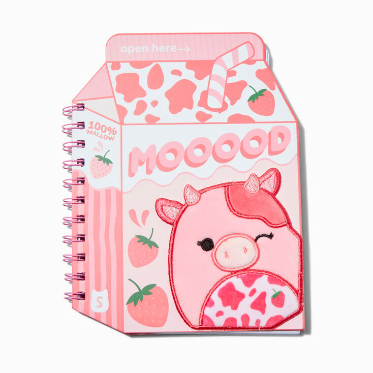 Squishmallows&trade; Strawberry Milk Spiral Notebook,