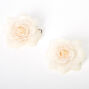 Mini Rose Hair Clips - Nude, 2 Pack,