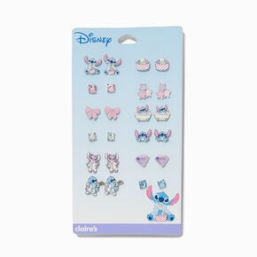 Disney Stitch Claire&#39;s Exclusive Slumber Party Stud Earring Set - 12 Pack,
