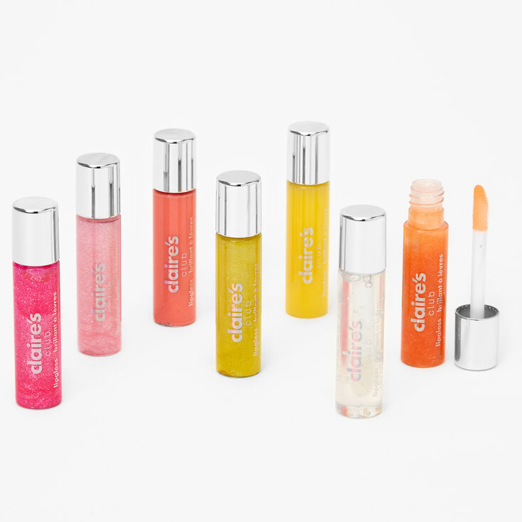 Gloss &agrave; paillettes tons chauds Claire&#39;s&nbsp;Club - Lot de 7,