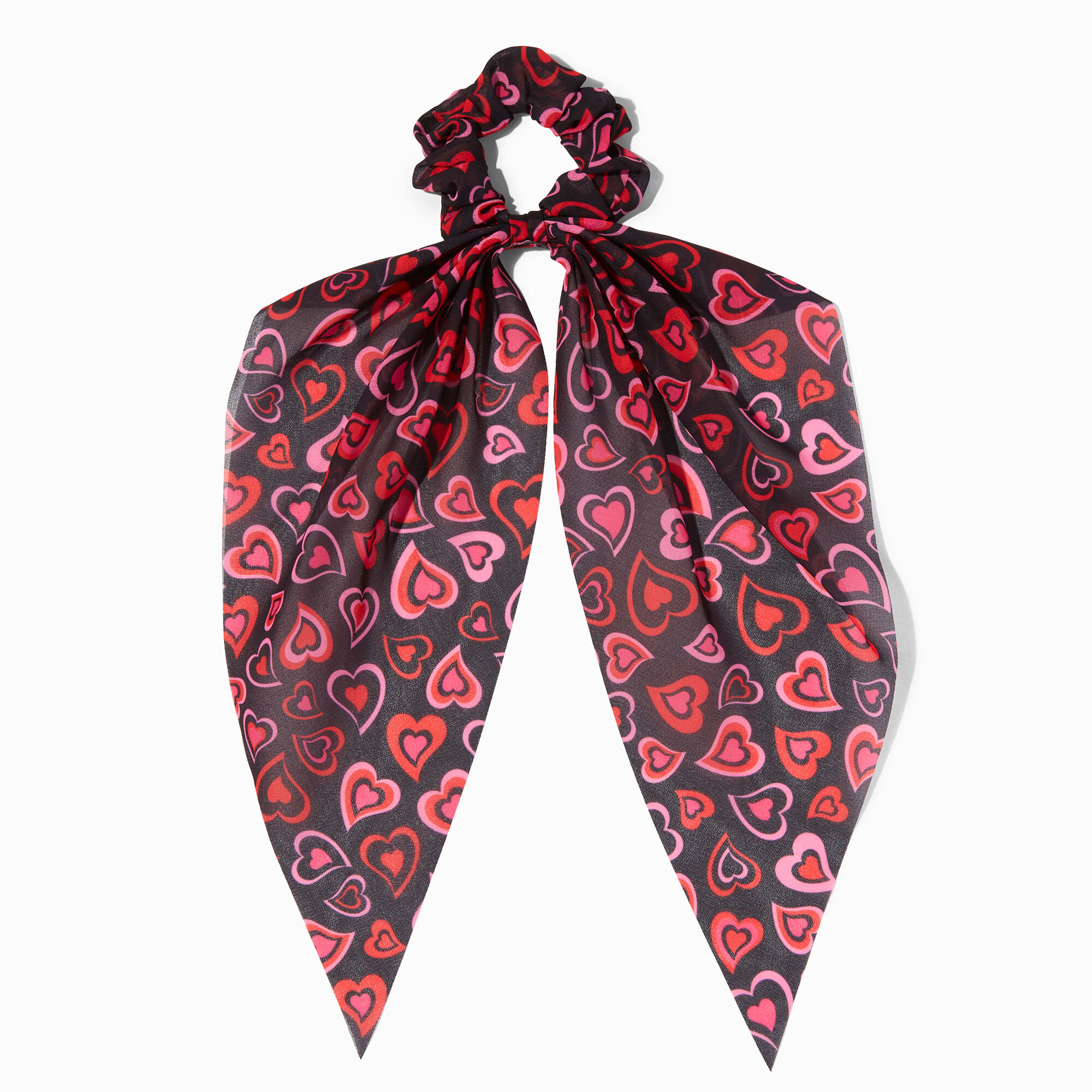 Valentine's Day Hearts Scrunchie Scarf,