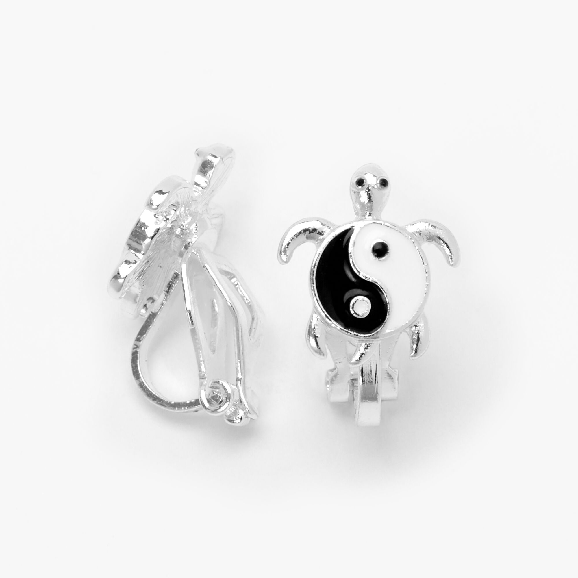 Yin Yang Turtle Clip On Stud Earrings  Claires US