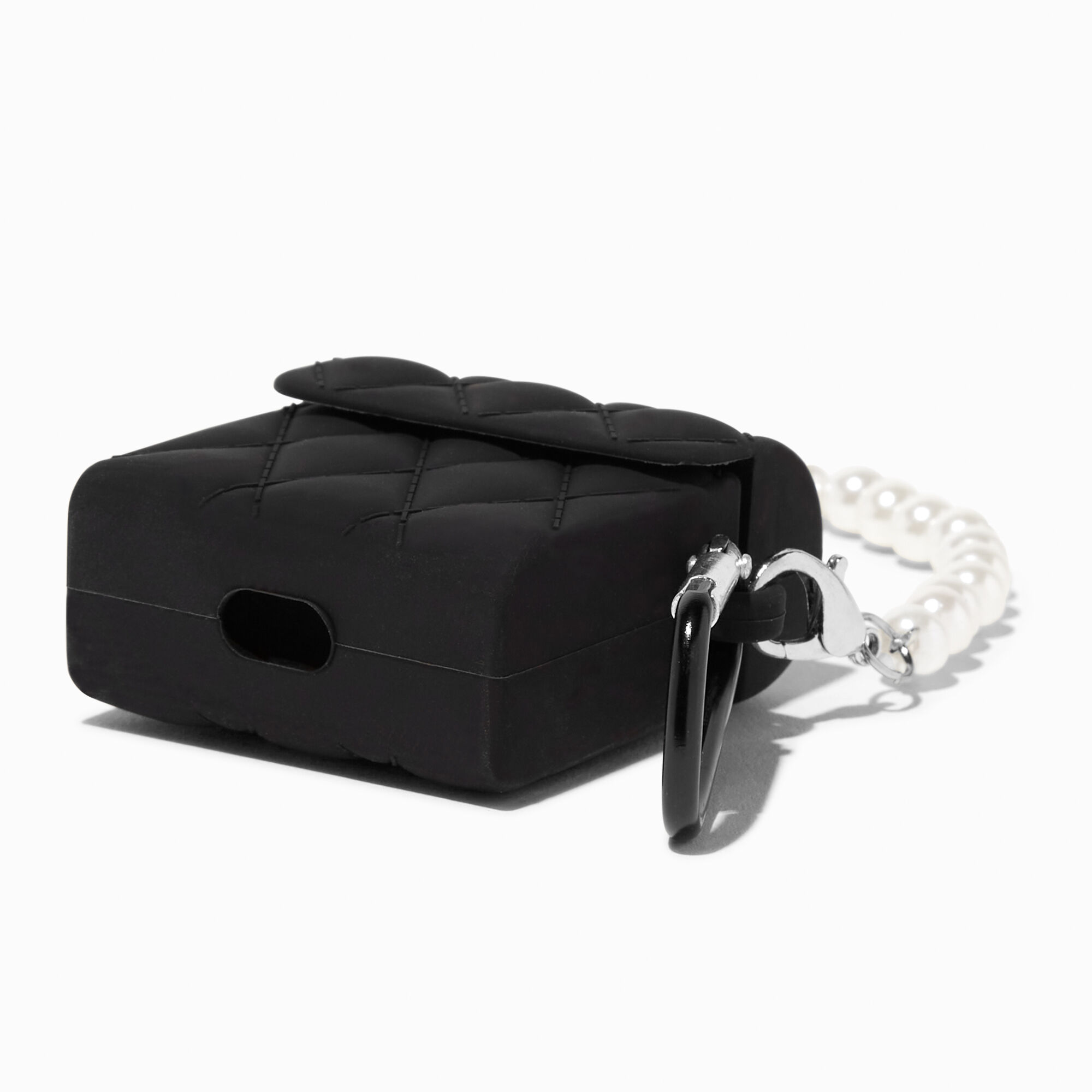 Pearl Handle Purse Silicone Earbud Case Cover - Compatible With Apple AirPods®,