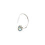 Sterling Silver 22G Iridescent Stone Nose Stud,