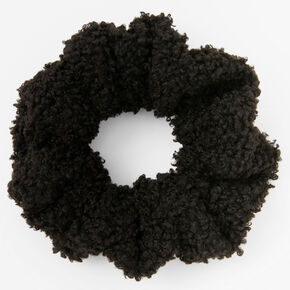 Black Teddy Hair Scrunchie,