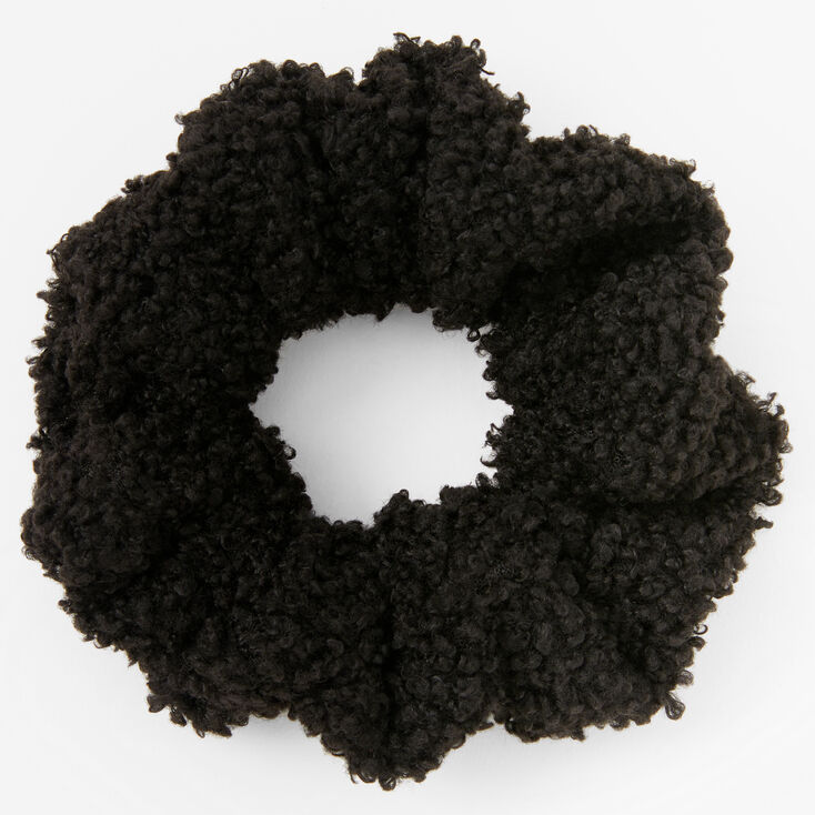 Black Teddy Hair Scrunchie,
