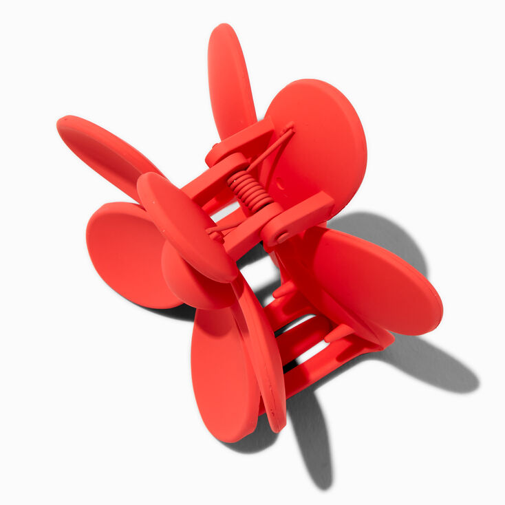Coral Flower Medium Hair Claw,