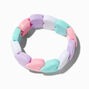 Claire&#39;s Club Pastel Heart Beaded Stretch Bracelet,