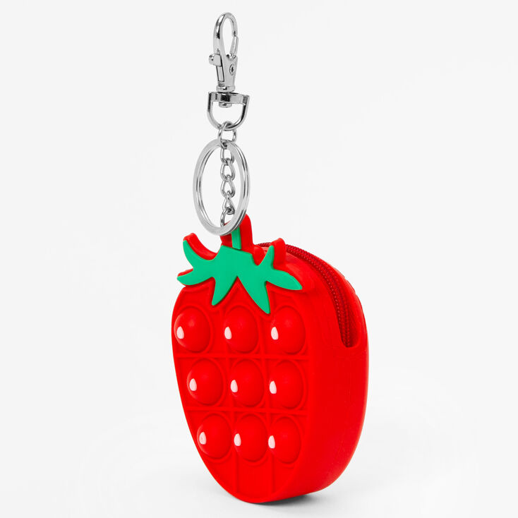 Strawberry Fidget Toy Keychain,