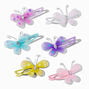 Claire&#39;s Club Pastel Butterfly Net Snap Hair Clips - 6 Pack,