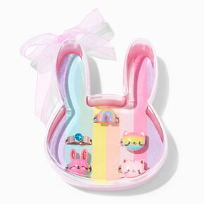 Bagues dans un coffret lapin couleur argent&eacute;e Claire&#39;s&nbsp;Club - Lot de 5,