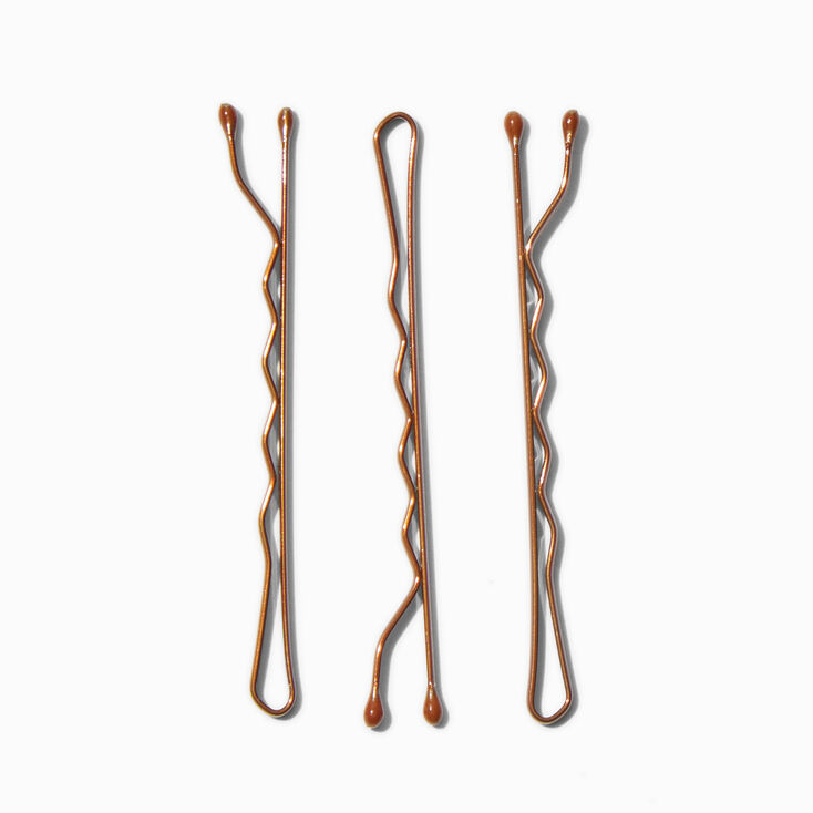Bobby Pins - Brown, 30 Pack,